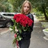 25 красных роз Эвер Ред 80 см